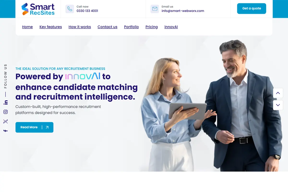 Smart RecSites homepage