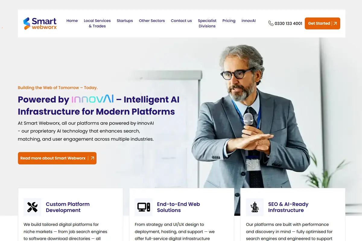 Smart Webworx homepage